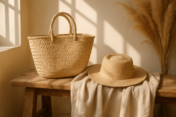 Le sac en paille, l’accessoire phare du style bohème chic