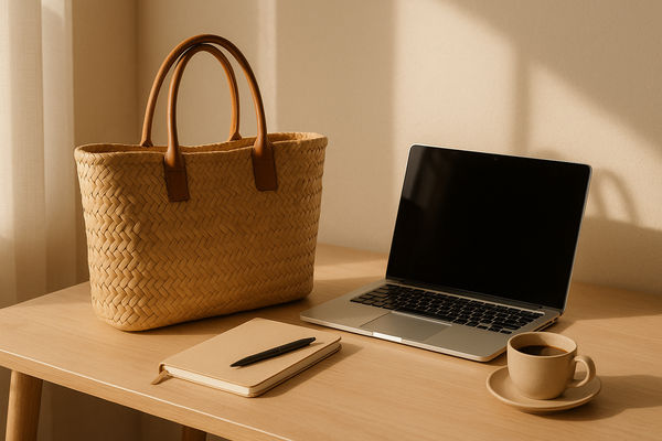 Comment porter le sac en paille au bureau sans faute de goût