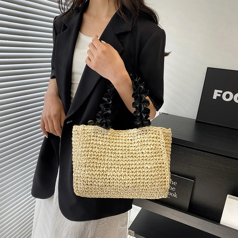 Sac Cabas Osier Naturel