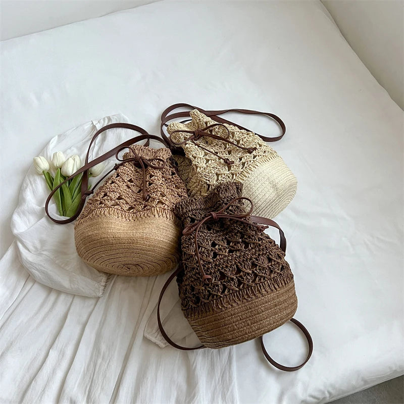 Sac en Paille Bohème