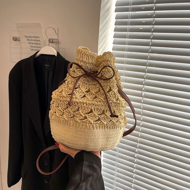 Sac en Paille Bohème