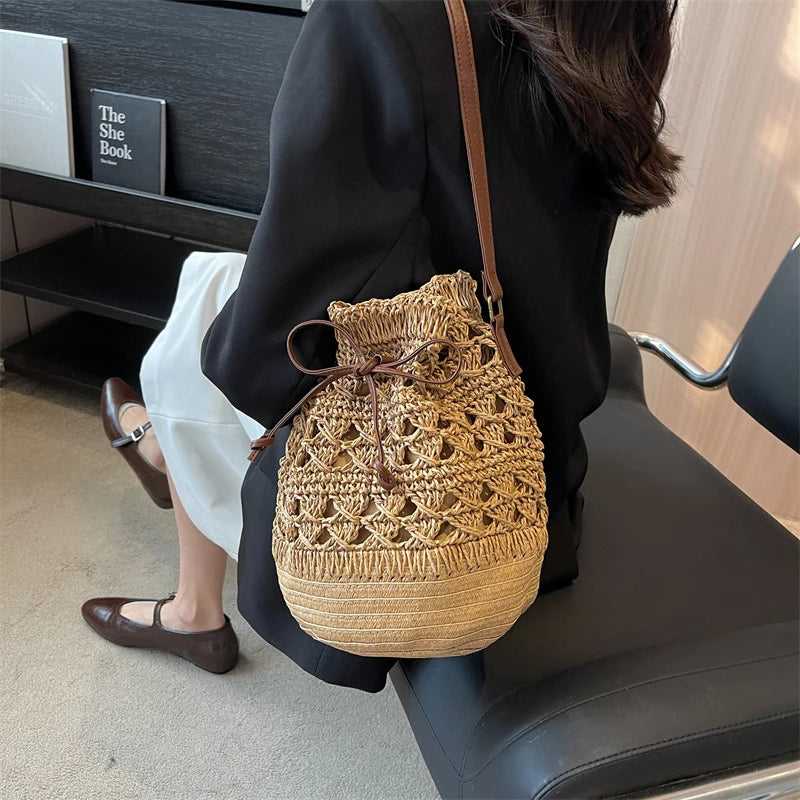 Sac en Paille Bohème