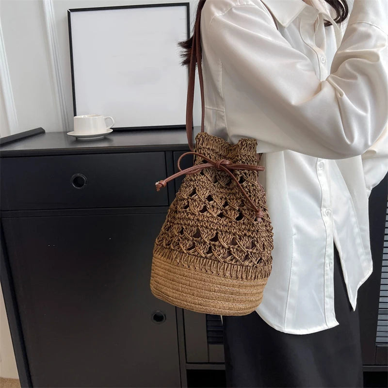 Sac en Paille Bohème