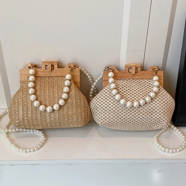 Sac en Paille Perles