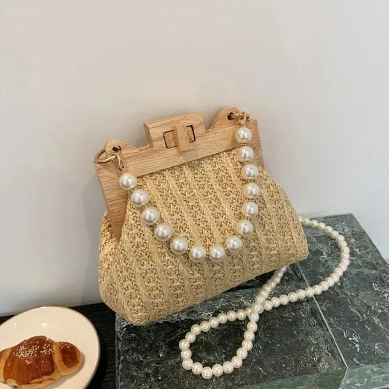 Sac en Paille Perles