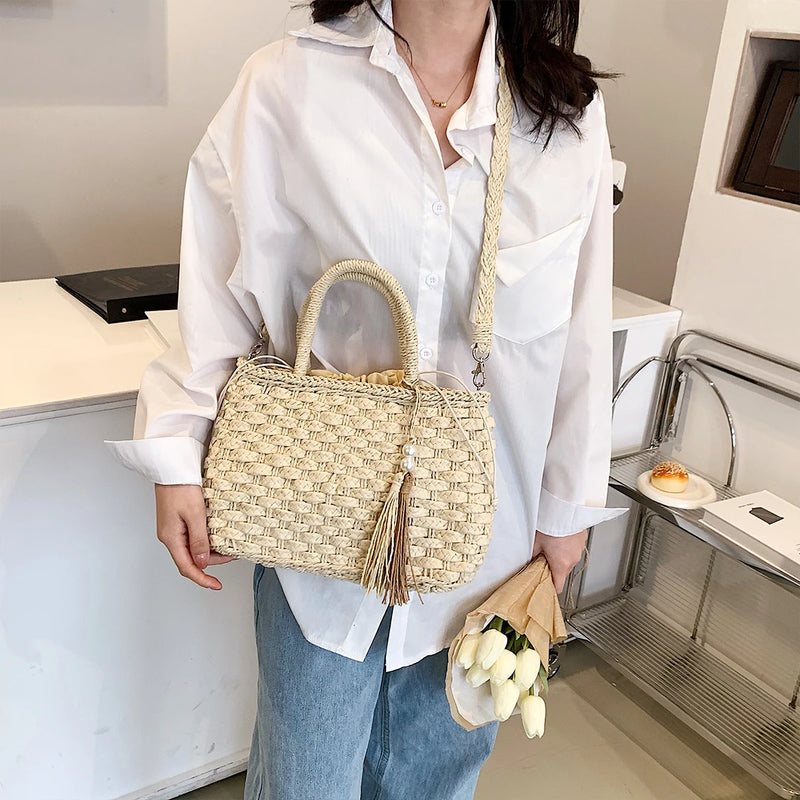 Sac Osier à Main Tressé