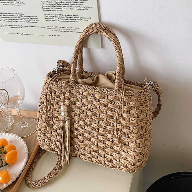 Sac Osier à Main Tressé