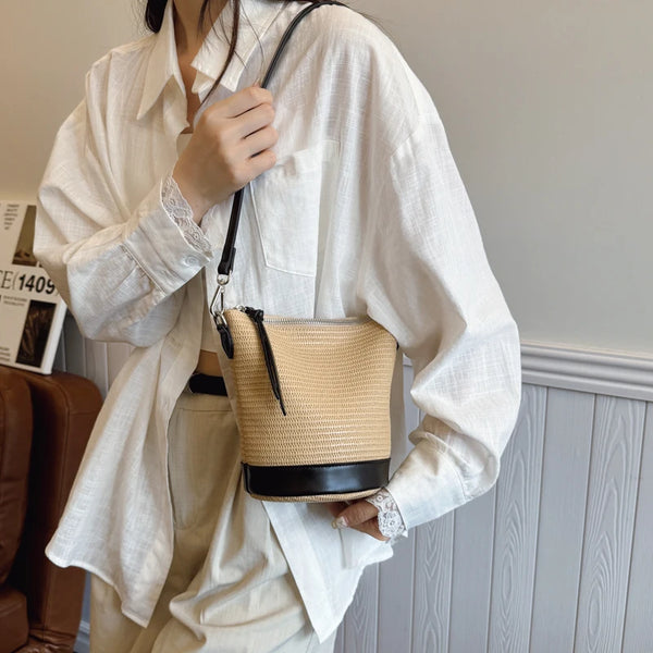 Sac Osier Chic Bohème