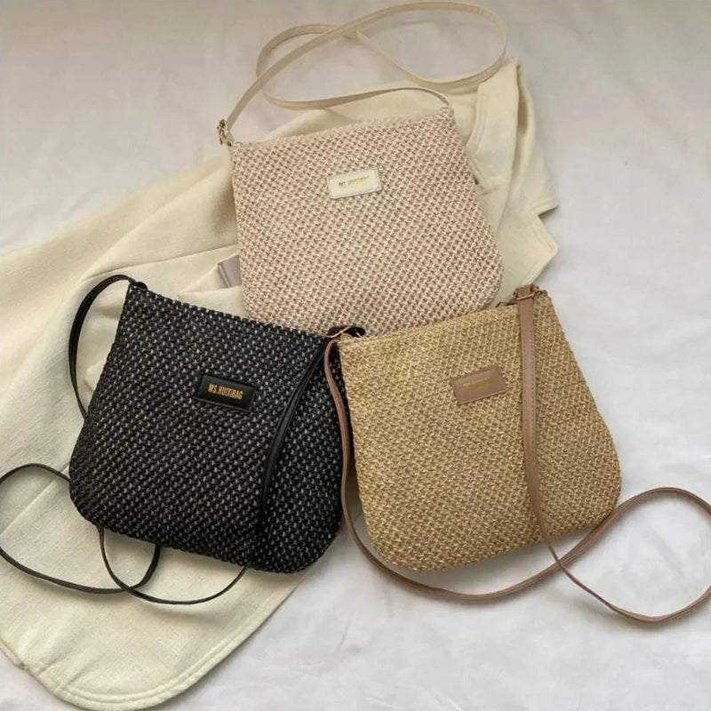 Sac Paille Tressé à Main