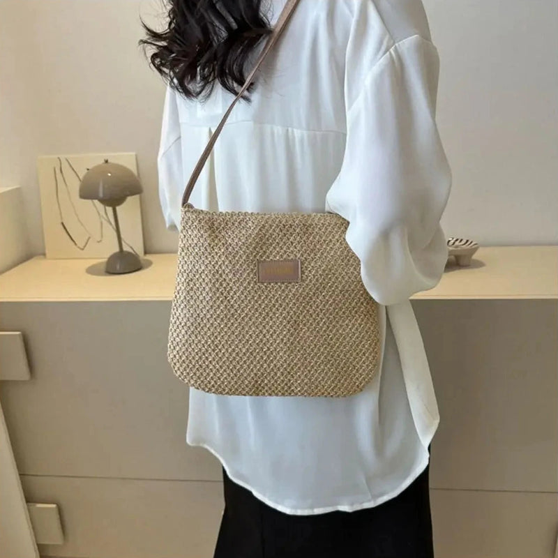 Sac Paille Tressé à Main