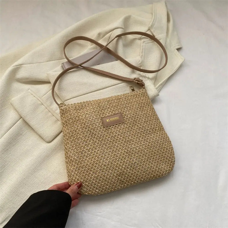 Sac Paille Tressé à Main