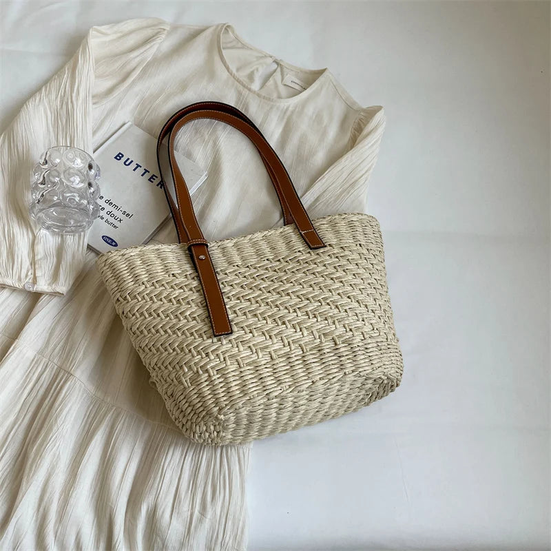 Sac Panier Osier Bohème