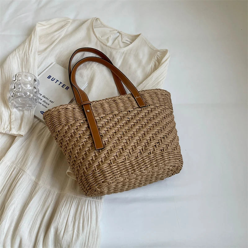 Sac Panier Osier Bohème