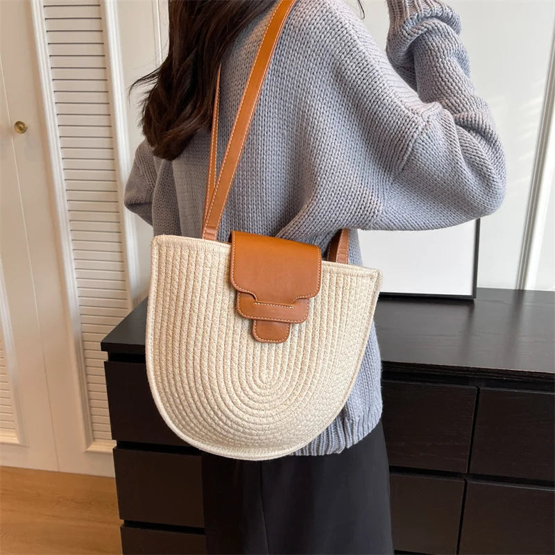 Sac Panier Osier Chic