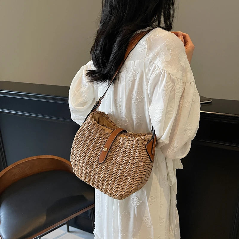 Sac Panier Osier d’Été