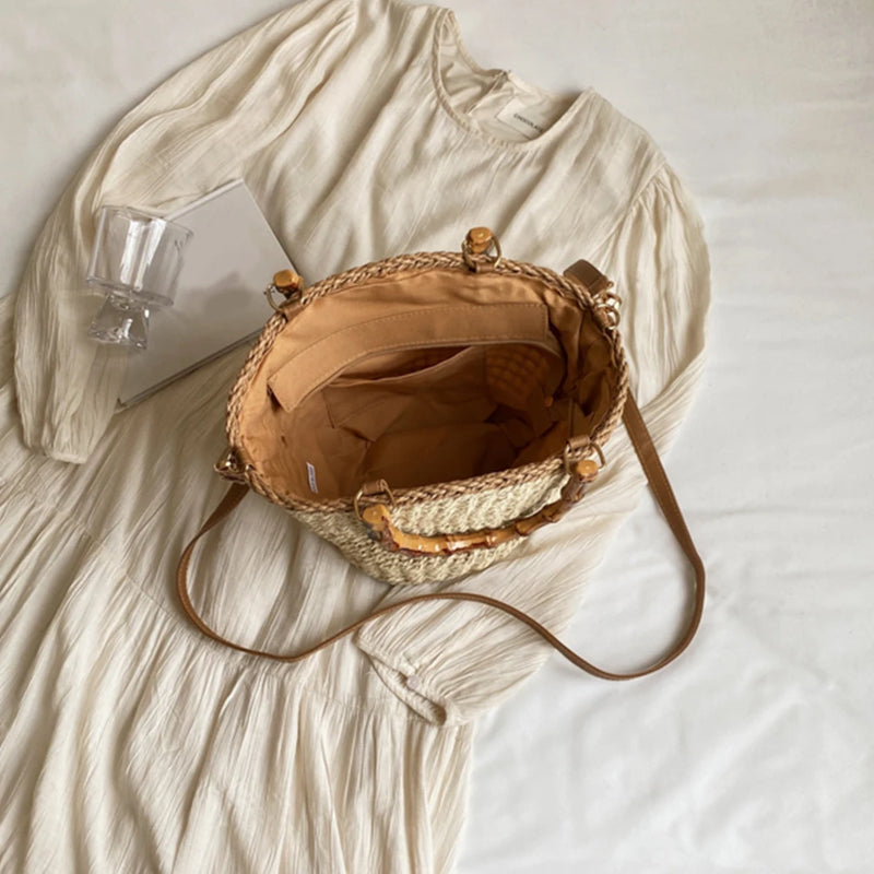 Sac Panier Paille Chic